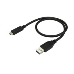 StarTech.com 50cm USB-A naar USB-C Laadkabel, USB 10Gbps, Charge & Sync, 3A - Zwarte USB Oplaadkabel - Afbeelding 5