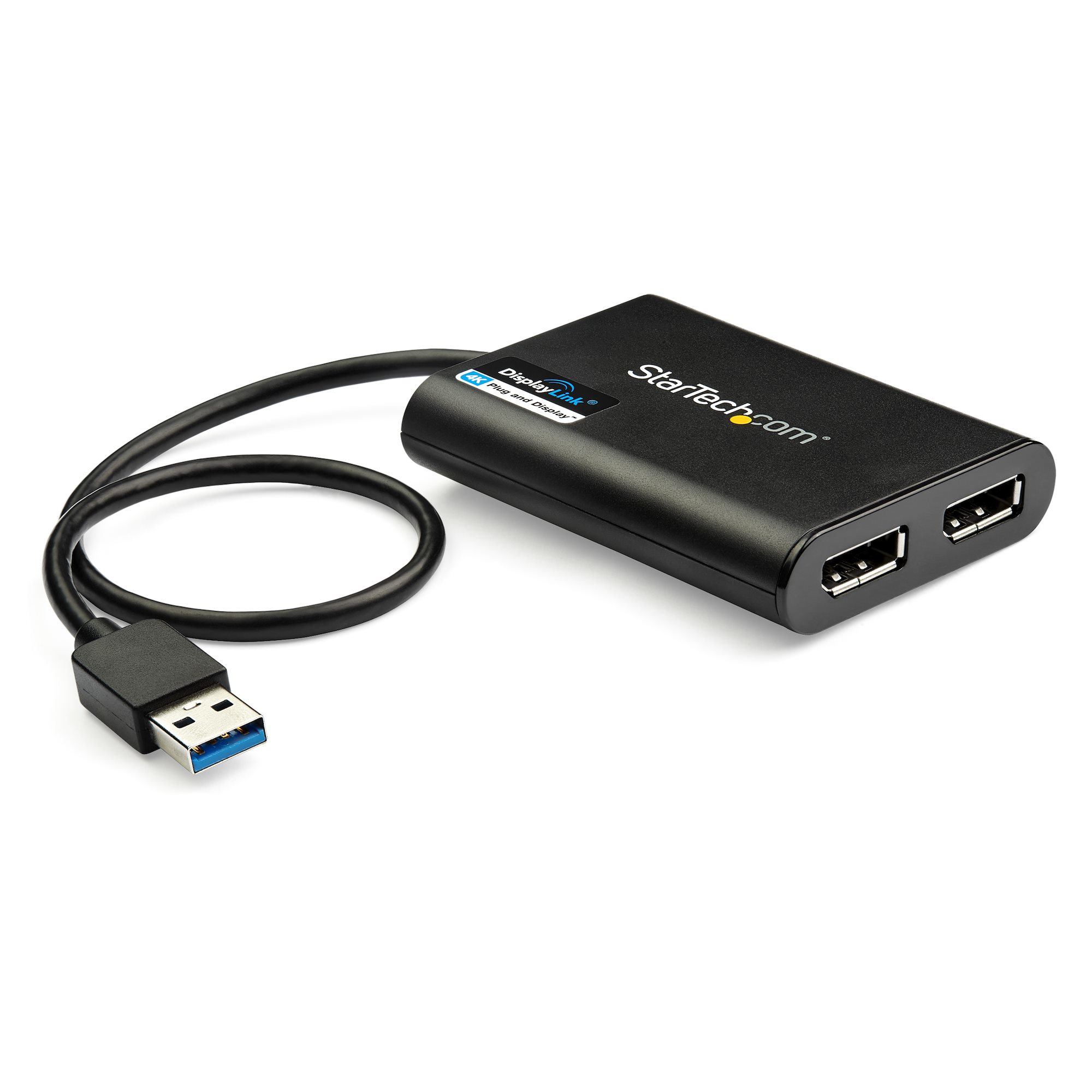 StarTech.com USB-naar-Dual DisplayPort-adapter - 4K 60Hz - USB 3.0 (5 Gbps) - Afbeelding 2