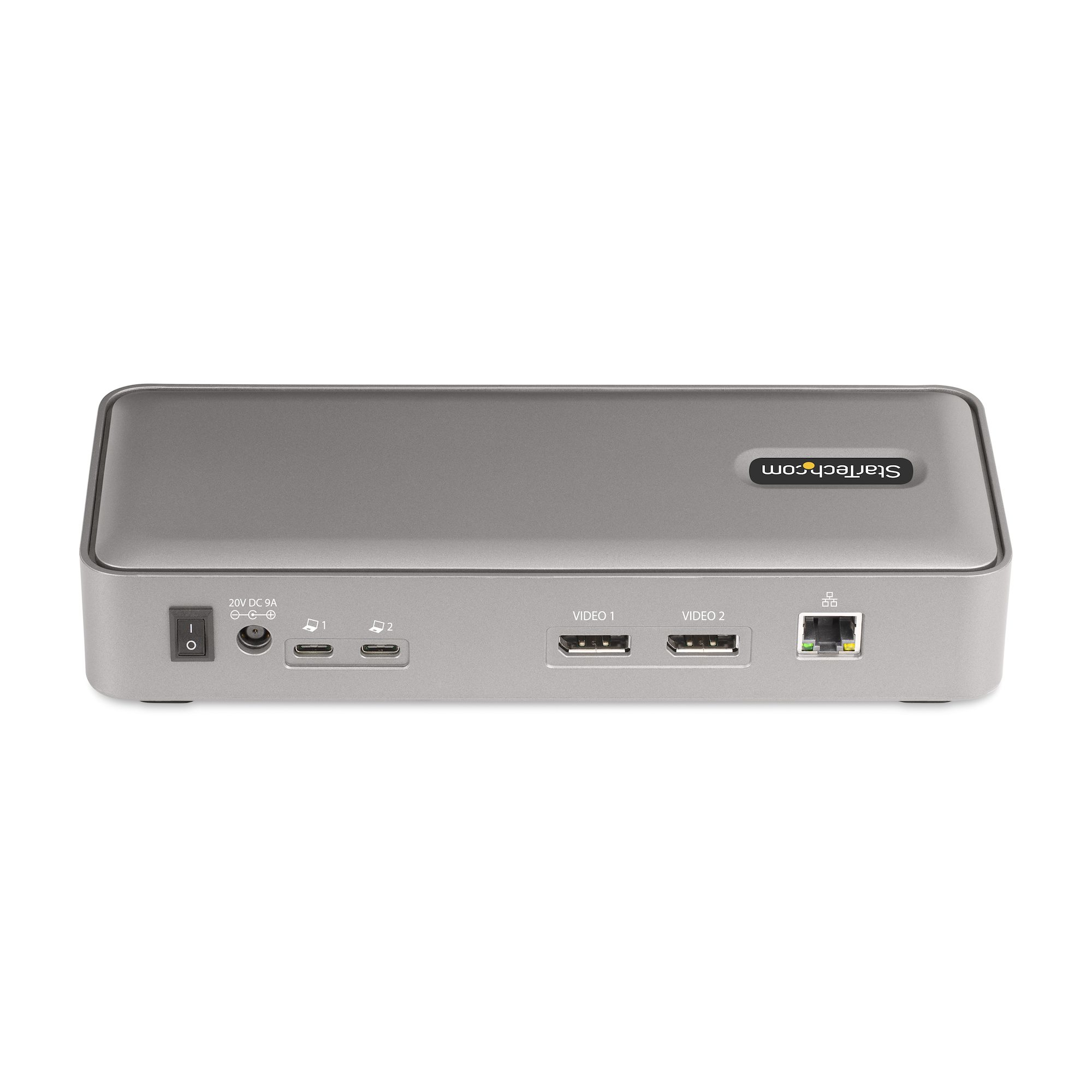 StarTech.com Dual-Laptop USB-C KVM Docking Station, Dual Monitor 4K 60Hz DisplayPort Dock, 5-Port USB Hub, GbE, 90W/45W Power Delivery voor Twee Laptops, Windows/Mac, Dual Host KVM Dock - Afbeelding 4