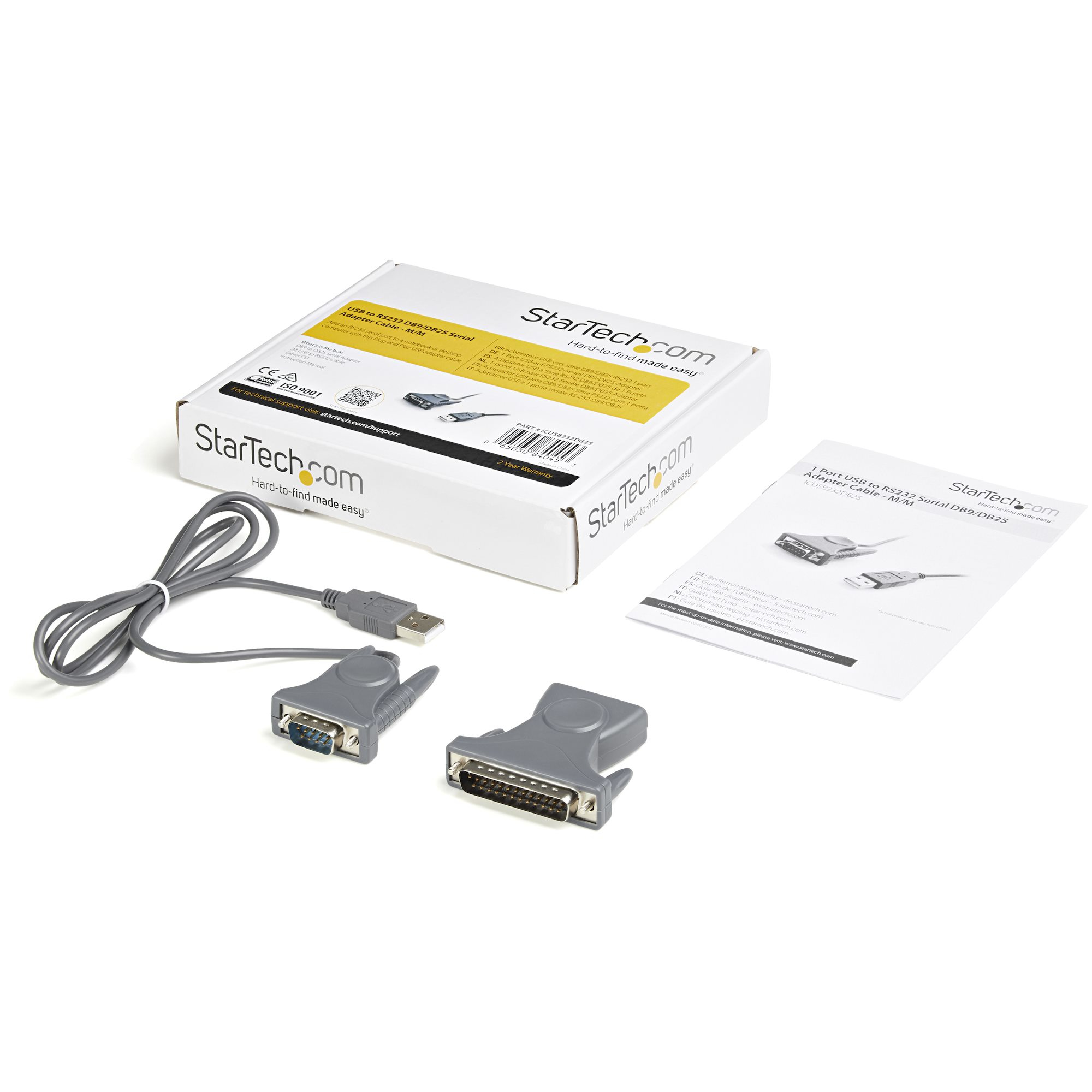 StarTech.com USB naar RS232 DB9/DB25 Seriële Verloopkabel - M/M - Afbeelding 7