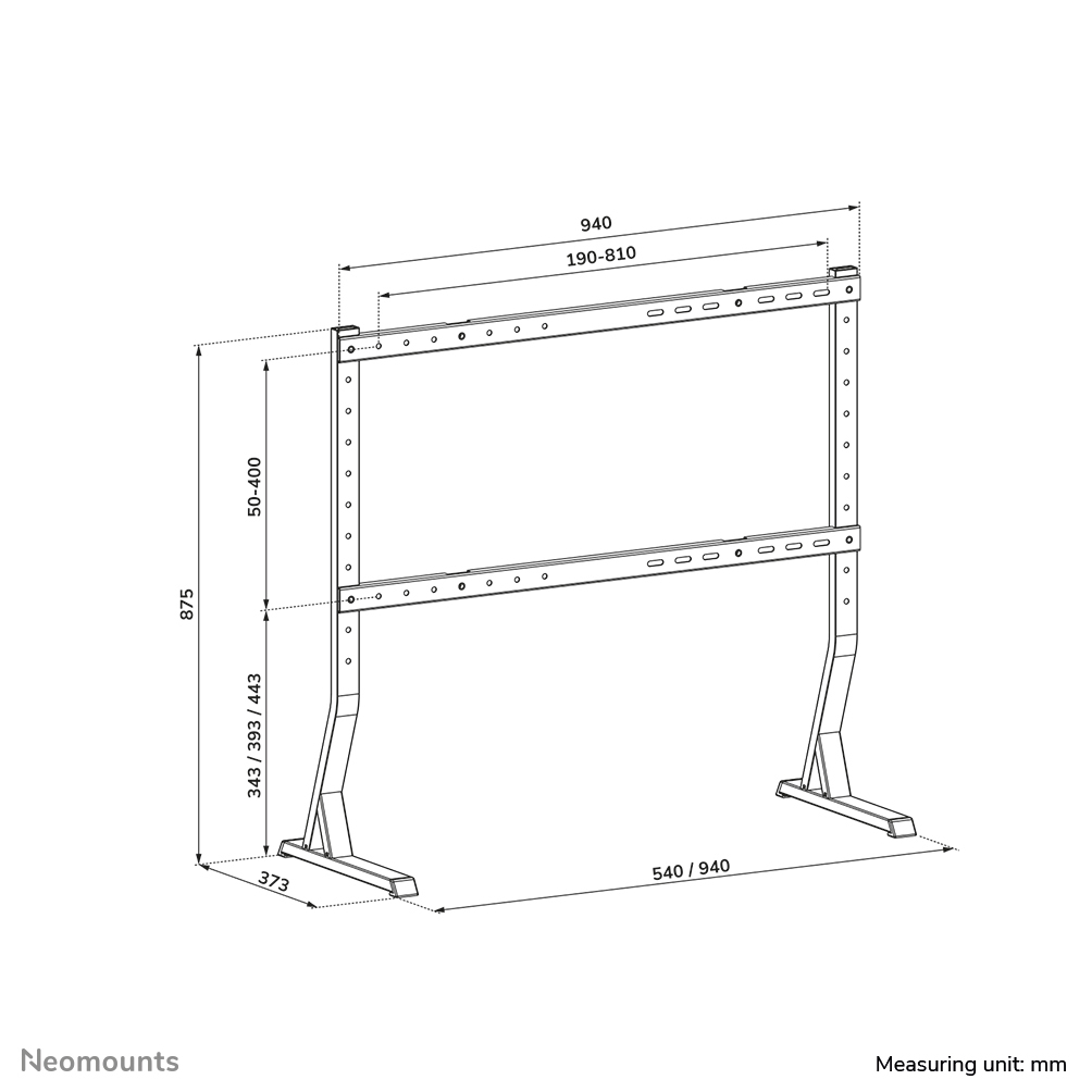 Neomounts DS45-430BL18 TV standaard 45-90" - Afbeelding 16