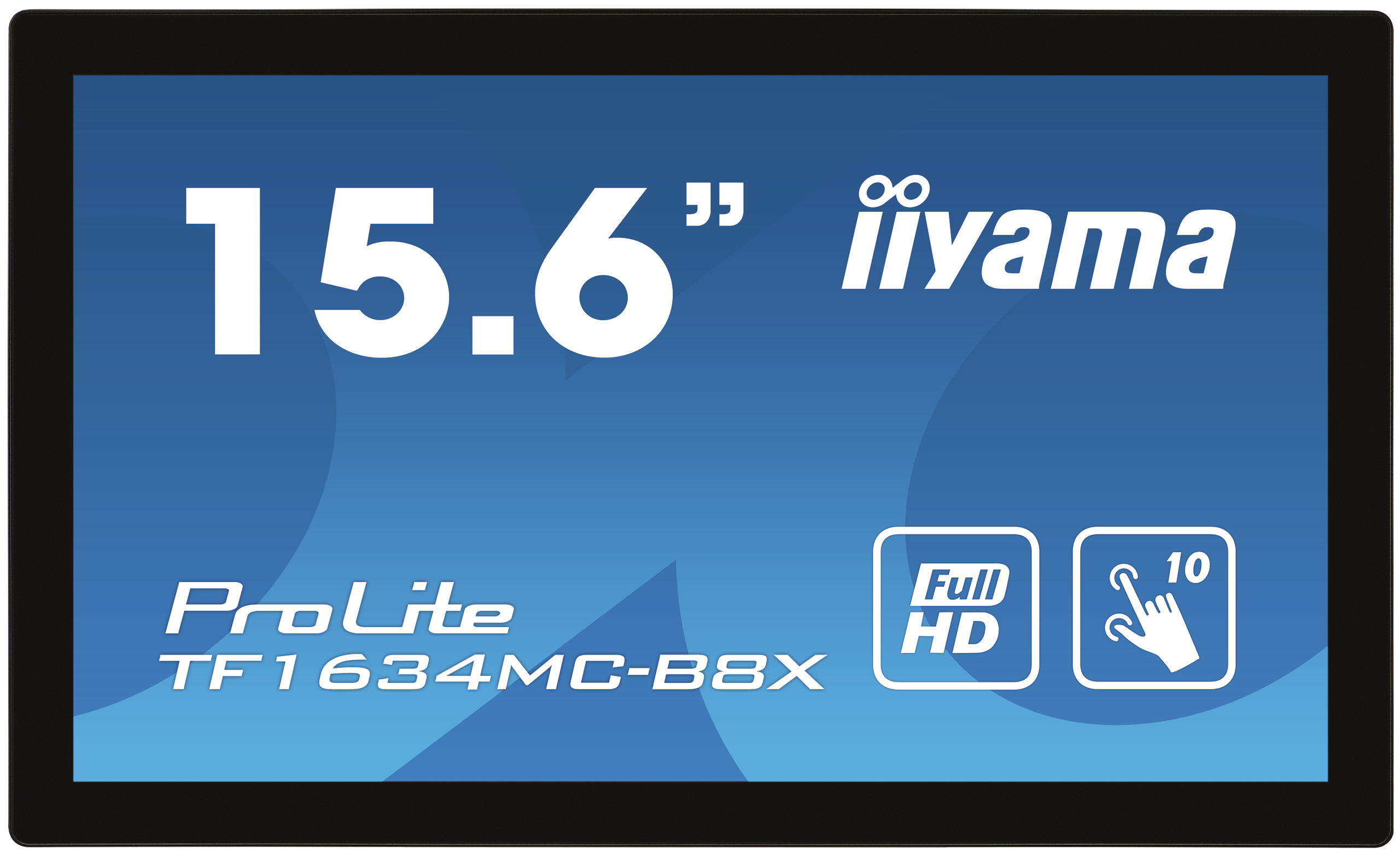 iiyama ProLite TF1634MC-B8X computer monitor 39,6 cm (15.6") 1920 x 1080 Pixels Full HD LED Touchscreen Multi-gebruiker Zwart - Afbeelding 2