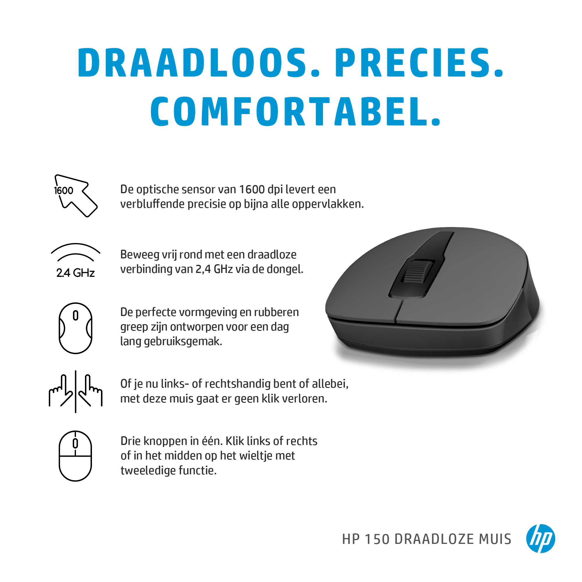 HP 150 draadloze muis - Afbeelding 6