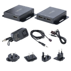 StarTech.com HDMI Extender over CAT6/CAT5, 4K30Hz/40m of 1080p/70m Video Extender, HDMI over Ethernet Verlenger, PoC HDMI Zender en Ontvanger Kit, IR Uibreiding, Locale Video - Afbeelding 10