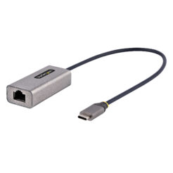 StarTech.com USB-C naar Ethernet Adapter, USB 3.0 naar Gigabit Ethernet Netwerk Adapter - 10/100/1000 Mbps, USB-C naar RJ45 Ethernet Adapter (GbE), 30cm Aangesloten Kabel, Driverless Installatie