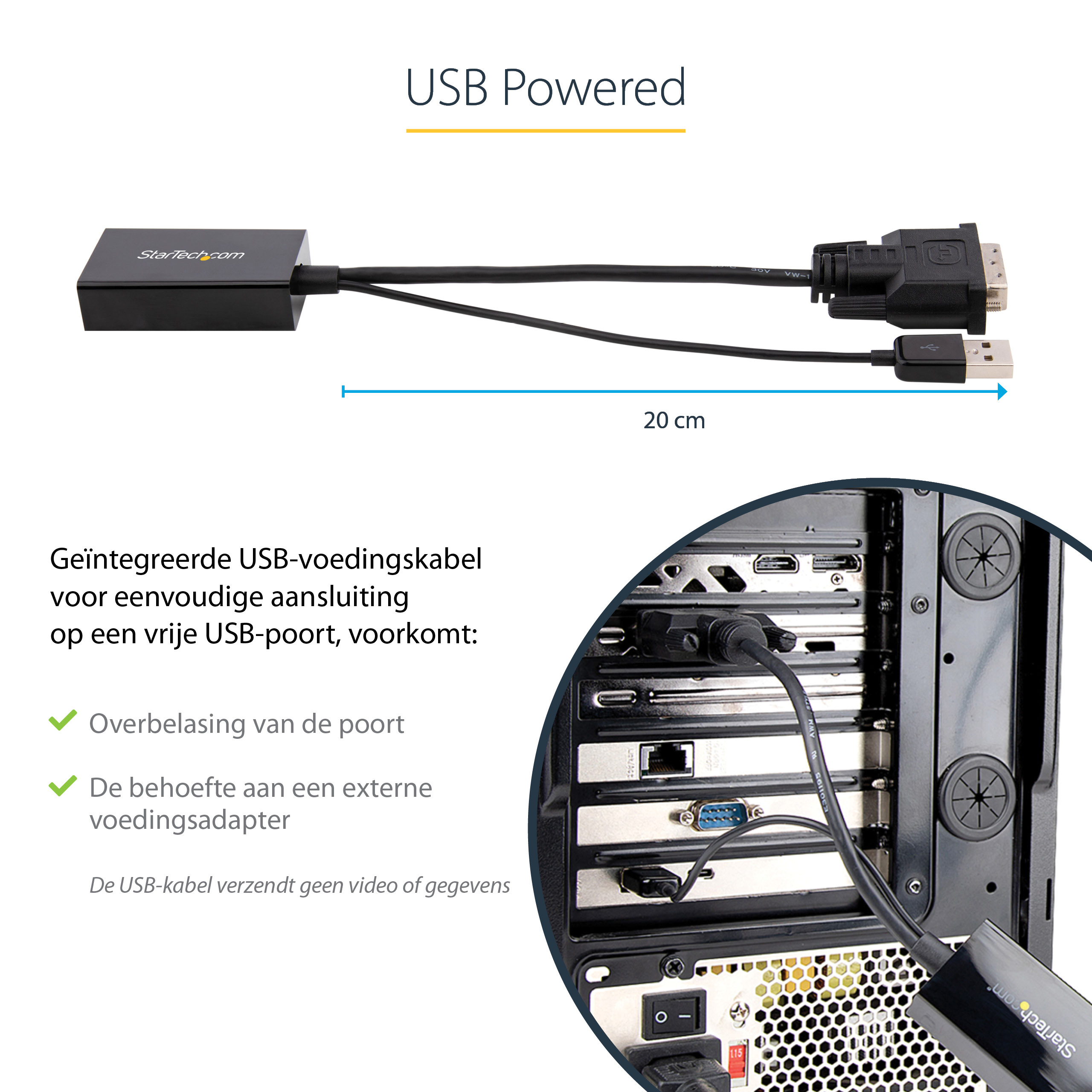 StarTech.com DVI naar DisplayPort adapter met USB Power 1920 x 1200 - Afbeelding 14