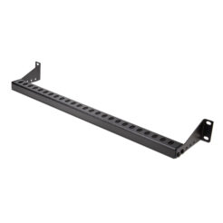StarTech.com 1U Rackmonteerbare Kabelorganizer met Verstelbare Diepte, Kabelhouder voor 19" Racks/Serverkasten, Horizontale Kabelgeleider voor Patch Panelen/Switches/PDUs