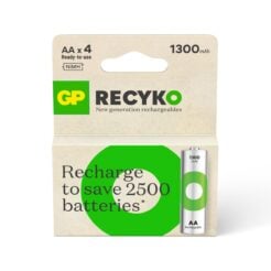 GP NiMH ReCyko+ AA Batterijen 1300mAh (4-pack)