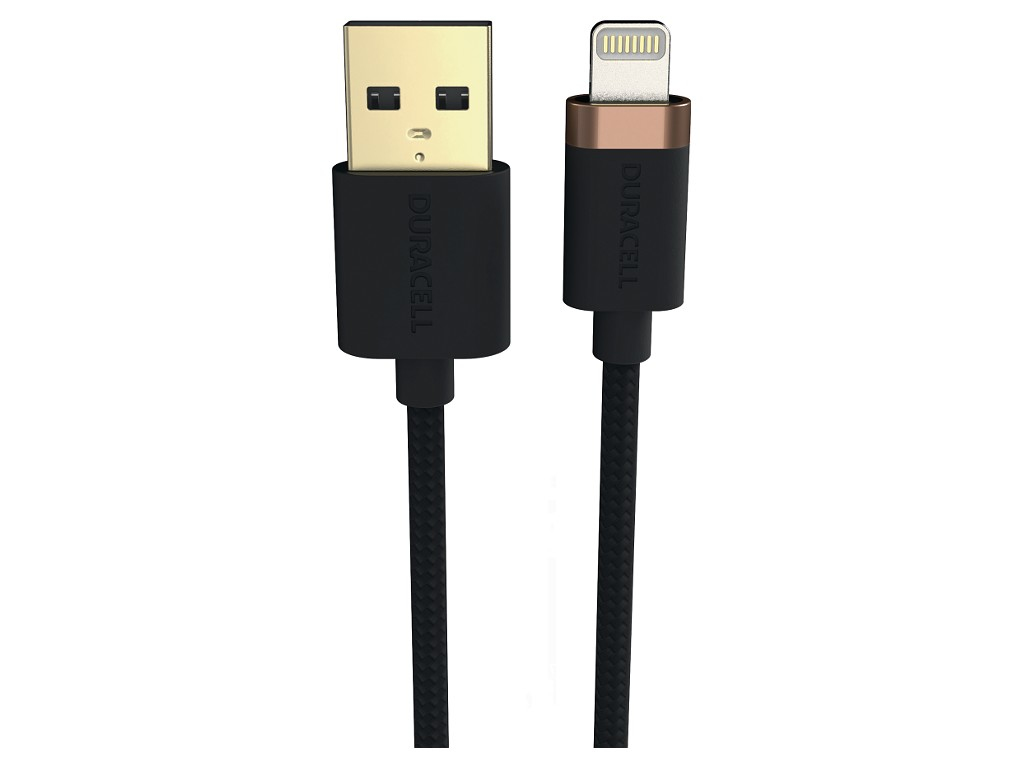 Duracell USB8012A Lightning-kabel Zwart - Afbeelding 3