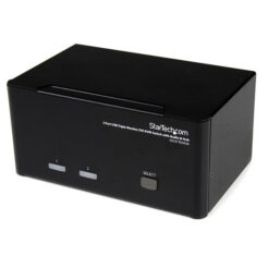 StarTech.com 2-poort Triple monitor DVI USB KVM-switch met audio en USB 2.0-hub