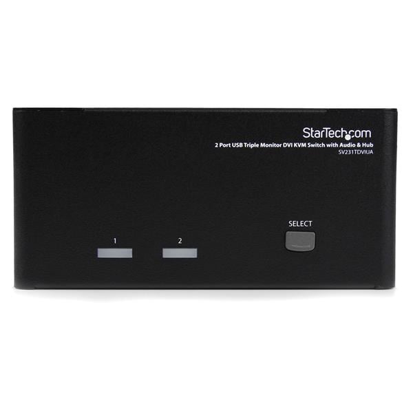 StarTech.com 2-poort Triple monitor DVI USB KVM-switch met audio en USB 2.0-hub - Afbeelding 3
