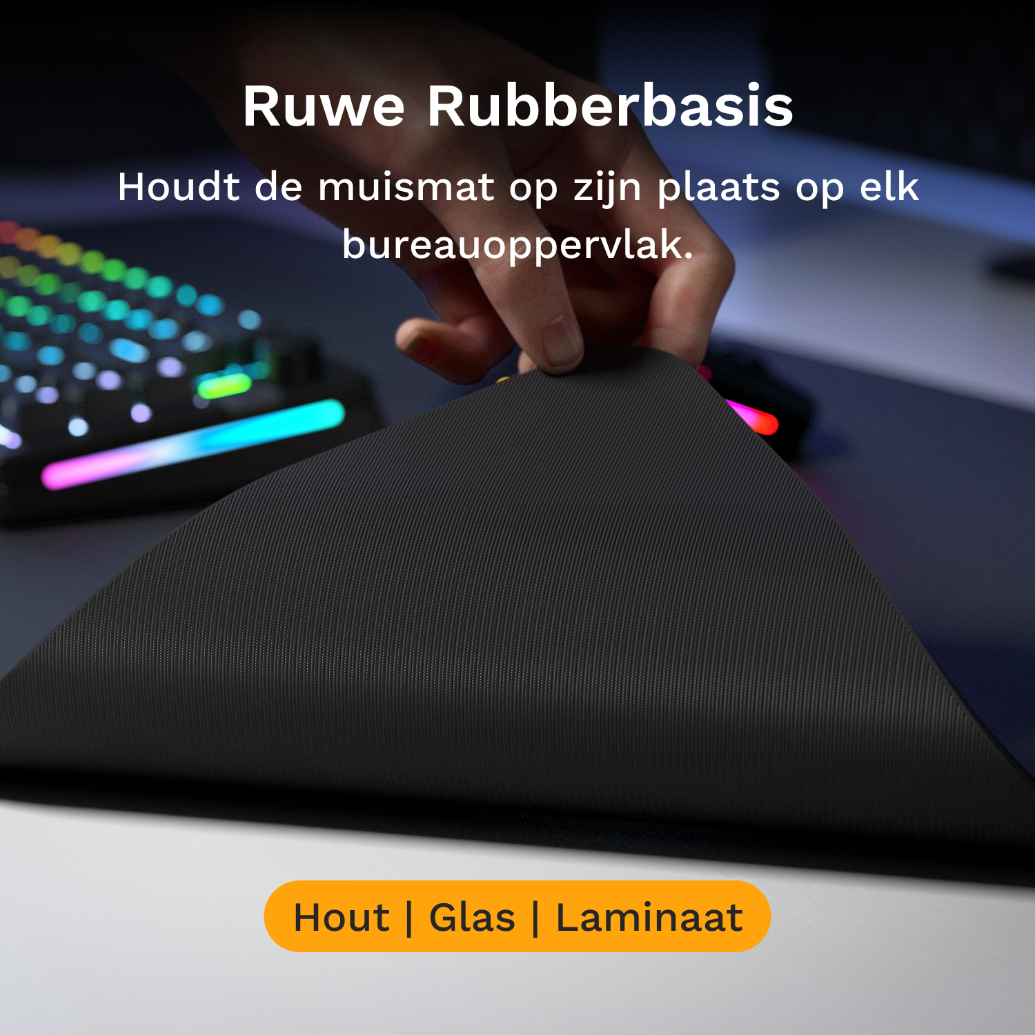 Glorious Gaming GLO-MP2-CLTH-EGL-XL-BLK muismat Game-muismat Zwart - Afbeelding 11