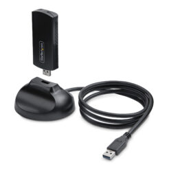 StarTech.com Wi-Fi 6E USB Adapter/Dongle, Voor Desktop/Laptop PC, Wireless NIC met Uitklapbare Antenne, WiFi Adapter Ondersteunt 802.11 b/g/n/ac/ax, 2.4/5/6 GHz Netwerk Compatibel - Afbeelding 2