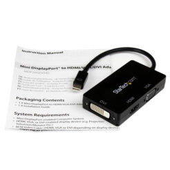 StarTech.com A/V-reisadapter: 3-in-1 Mini DisplayPort naar VGA DVI- of HDMI-converter - Afbeelding 8