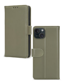 Mobilize Premium Gelly Wallet Book Case Apple iPhone 13/14/15 Green