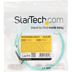 StarTech.com 2m LC/UPC naar LC/UPC OM4 Multimode Glasvezel Netwerkkabel, 50/125µm LOMMF/VCSEL Zipcord Fiber, 100G Netwerken, Low Insertion Loss, LSZH Fiber Patch Kabel - Afbeelding 6