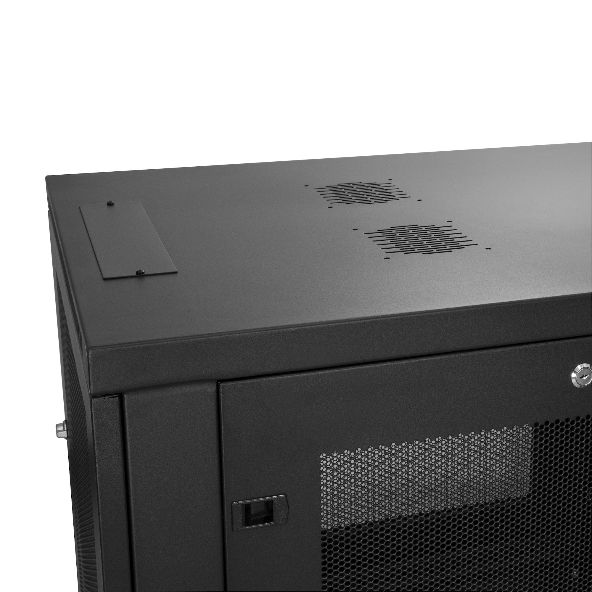 StarTech.com 4 Post 12U Netwerkkast, Vergrendelbare 19" Patchkast voor Computer / AV / IT / Data Apparatuur, Server Rack voor Bureau/Thuis met Wielen & Verstelbare Montagerails - Afbeelding 9