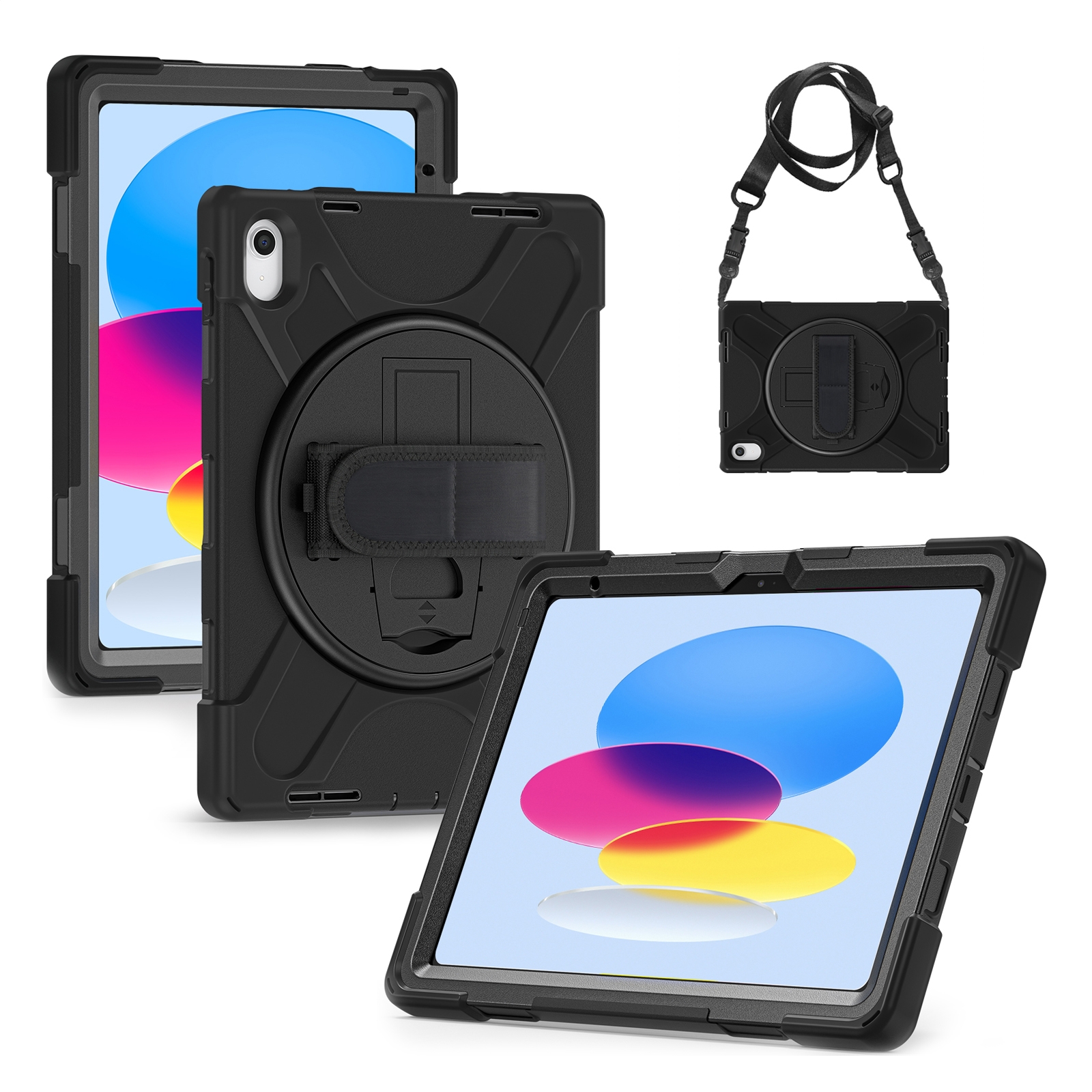Xccess Survivor All-round Case Apple iPad 10.9 (2022)/iPad 11 (2025) Black (Screenless) - Afbeelding 9