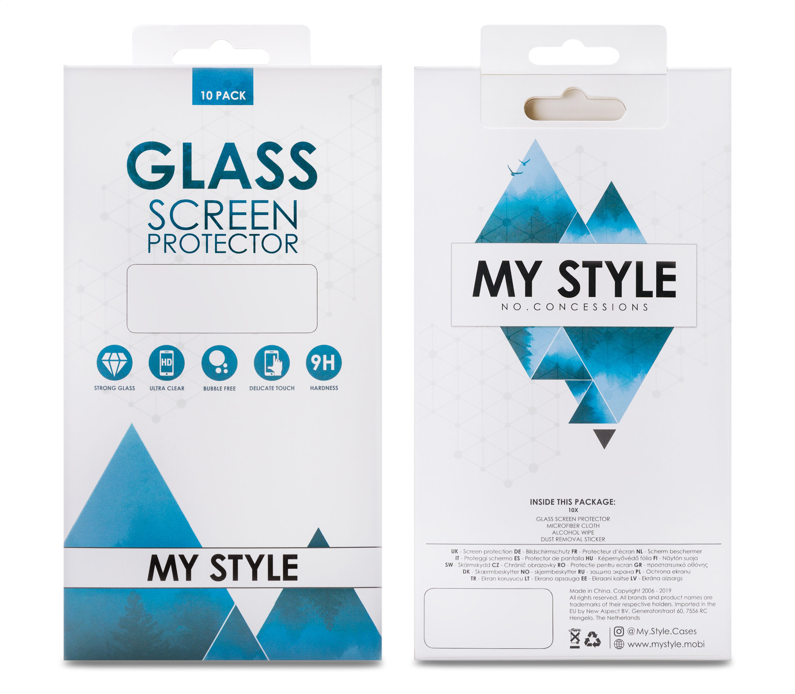 My Style Tempered Glass Screen Protector for Samsung Galaxy S25 Edge 5G Clear (10-Pack) - Afbeelding 2