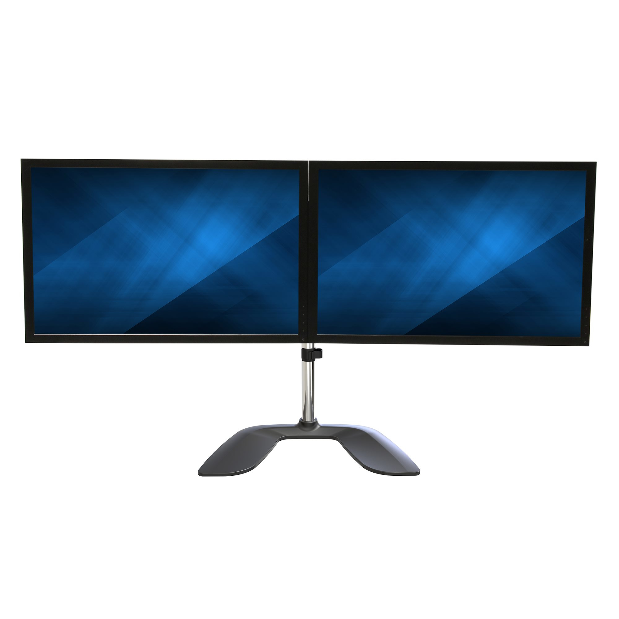 StarTech.com Dual Monitor Stand, Ergonomische Monitorstandaard voor VESA Schermen tot 32" (8kg), Vrijstaande en Scharnierende Universele Monitorsteun/Bureaustandaard, Verstelbare Hoogte, Zilver - Afbeelding 7