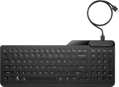 HP 405 backlit toetsenbord met kabel voor meerdere apparaten - Afbeelding 2