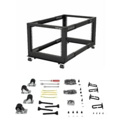 StarTech.com 8U 4-Post Server Rack, 19in Open Frame Rack met 101cm Montagediepte en 544kg Draagkracht, Mobiel of Vrijstaand IT Rack - Afbeelding 7