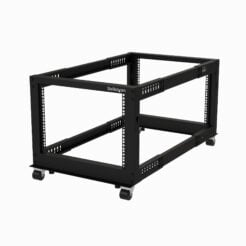 StarTech.com 8U 4-Post Server Rack, 19in Open Frame Rack met 101cm Montagediepte en 544kg Draagkracht, Mobiel of Vrijstaand IT Rack - Afbeelding 2