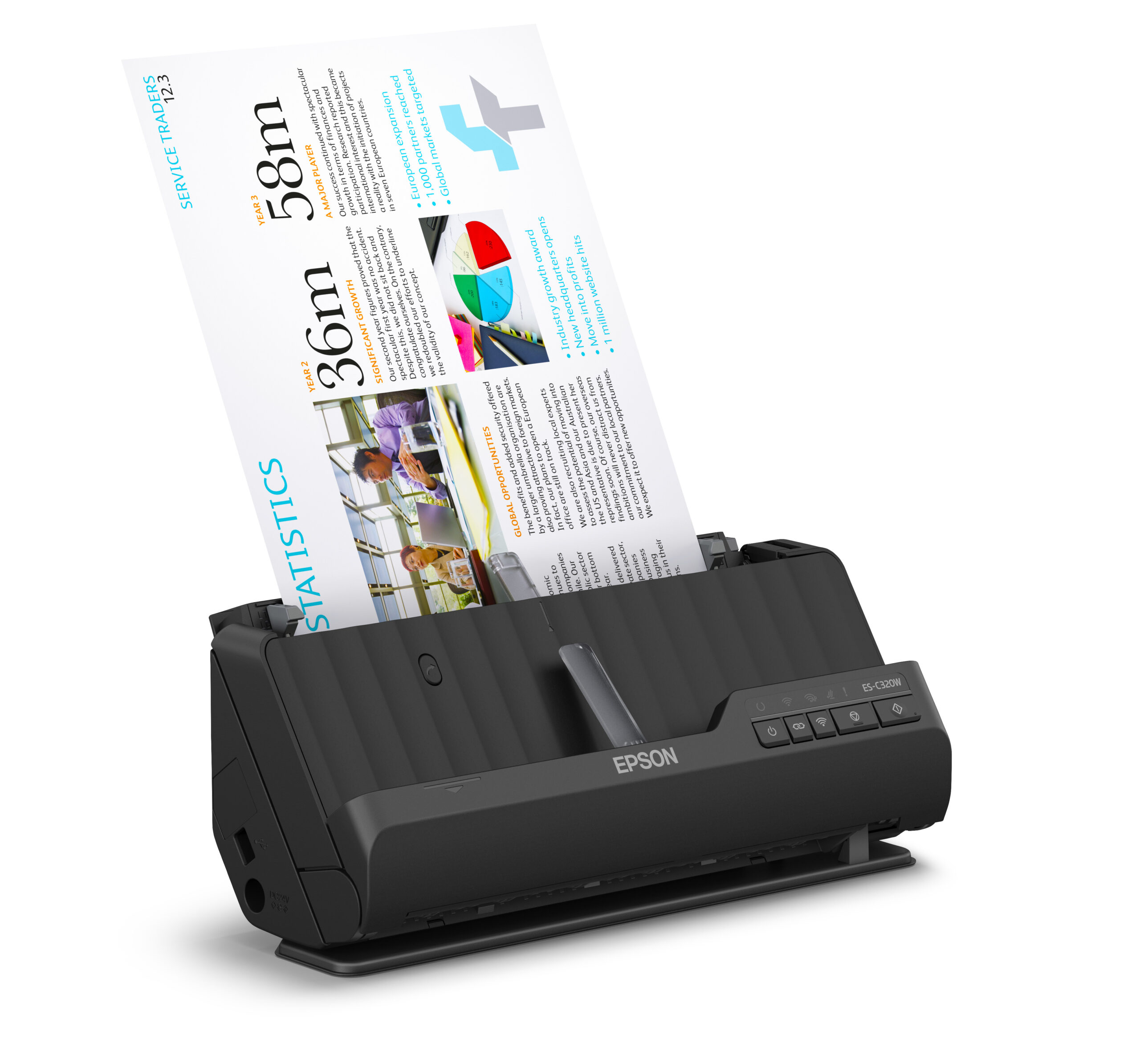 Epson ES-C320W compacte A4-documentscanner met Wi-Fi-connectiviteit en U-traject - Afbeelding 13