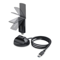 StarTech.com Wi-Fi 6E USB Adapter/Dongle, Voor Desktop/Laptop PC, Wireless NIC met Uitklapbare Antenne, WiFi Adapter Ondersteunt 802.11 b/g/n/ac/ax, 2.4/5/6 GHz Netwerk Compatibel - Afbeelding 3