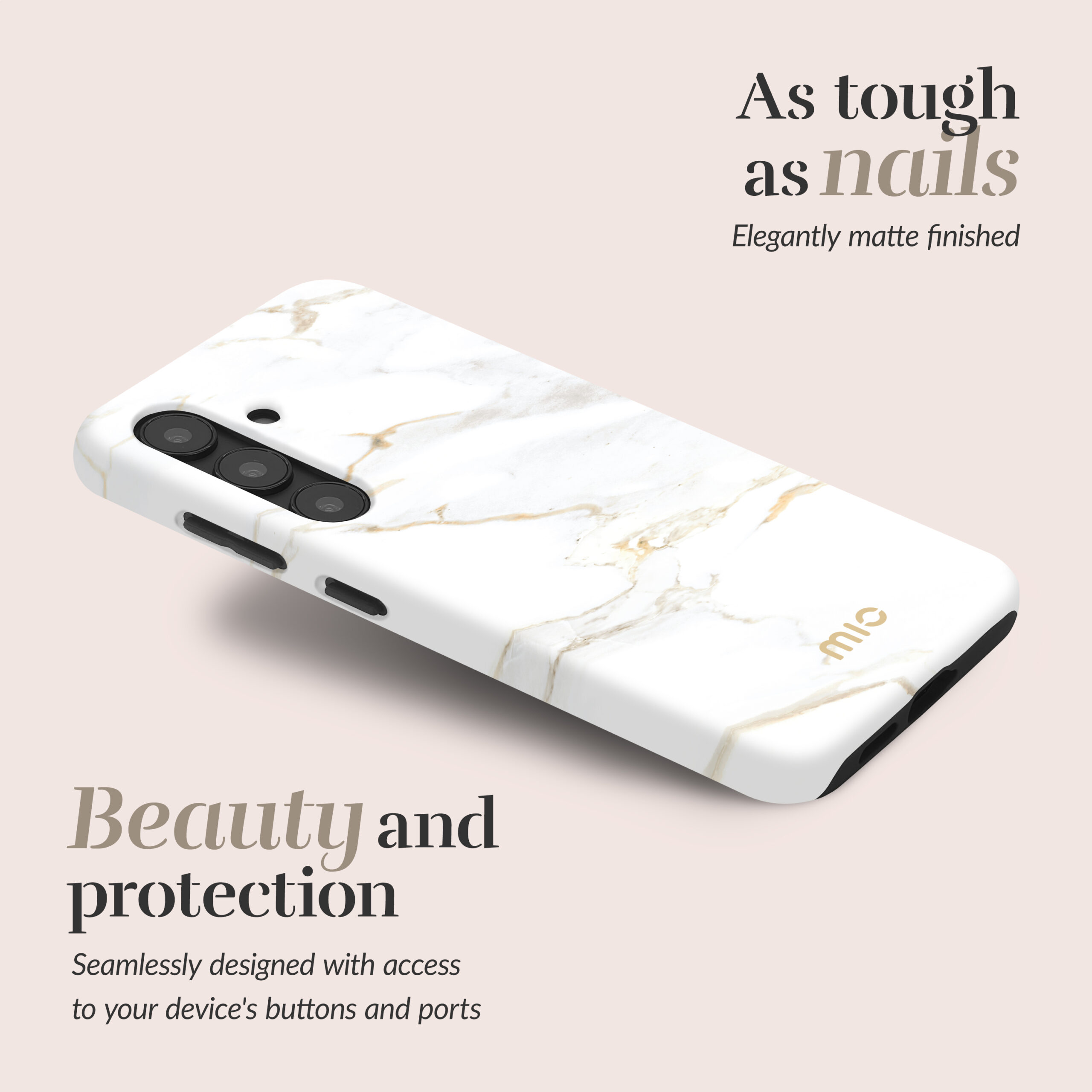 MIO White Marble Magsafe Compatible for Samsung A35 5G