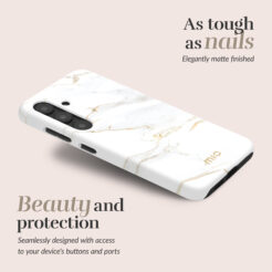 MIO White Marble Magsafe Compatible for Samsung A55 5G