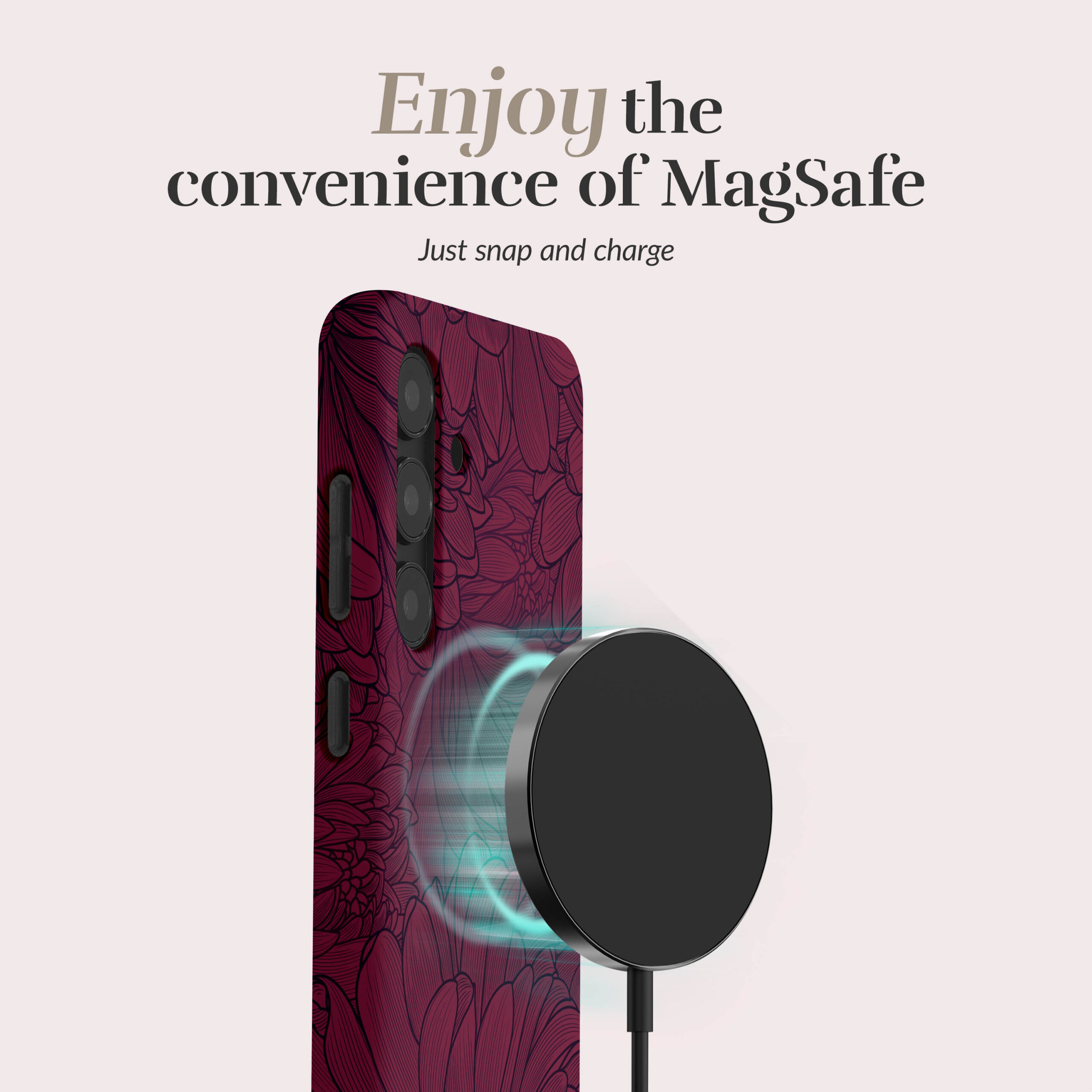 MIO Berry Blooms Magsafe Compatible for Samsung A55 5G - Afbeelding 2