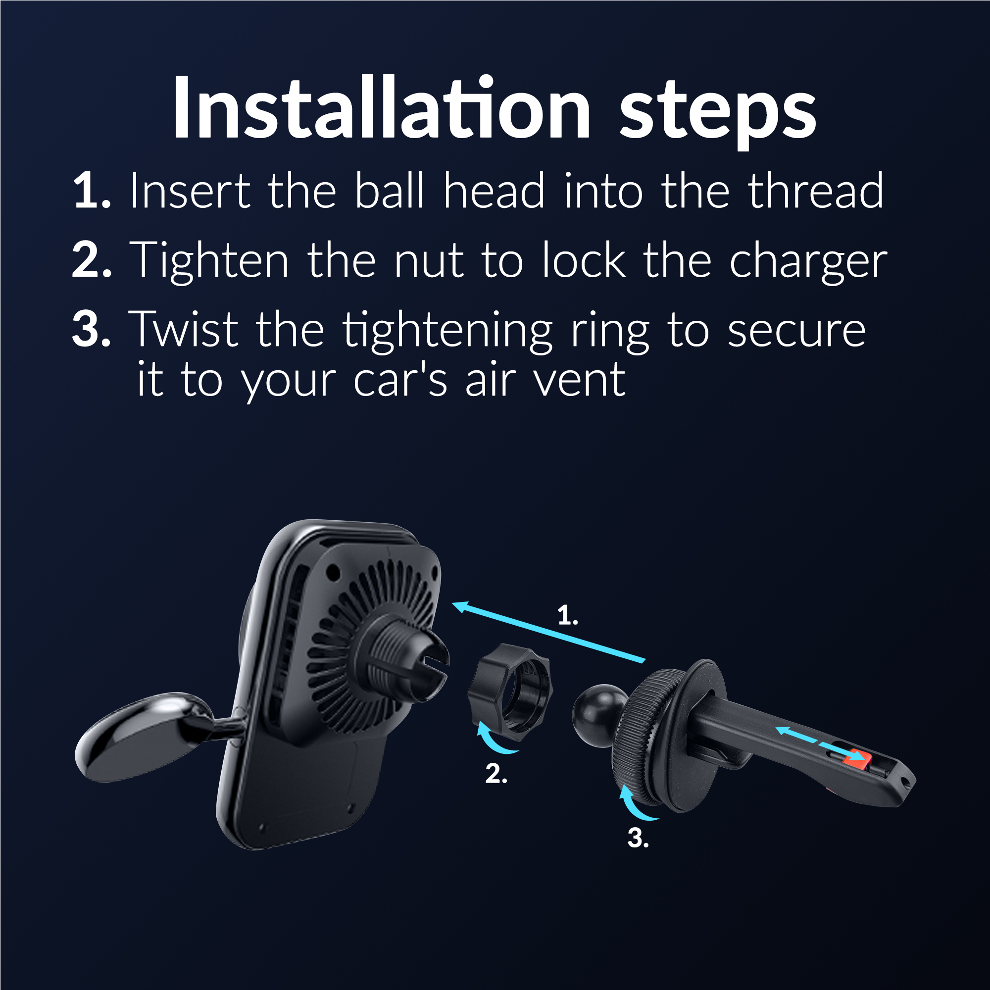 Mobilize MagSafe Compatible Car Charger for Phone and Watch 18W Black - Afbeelding 6