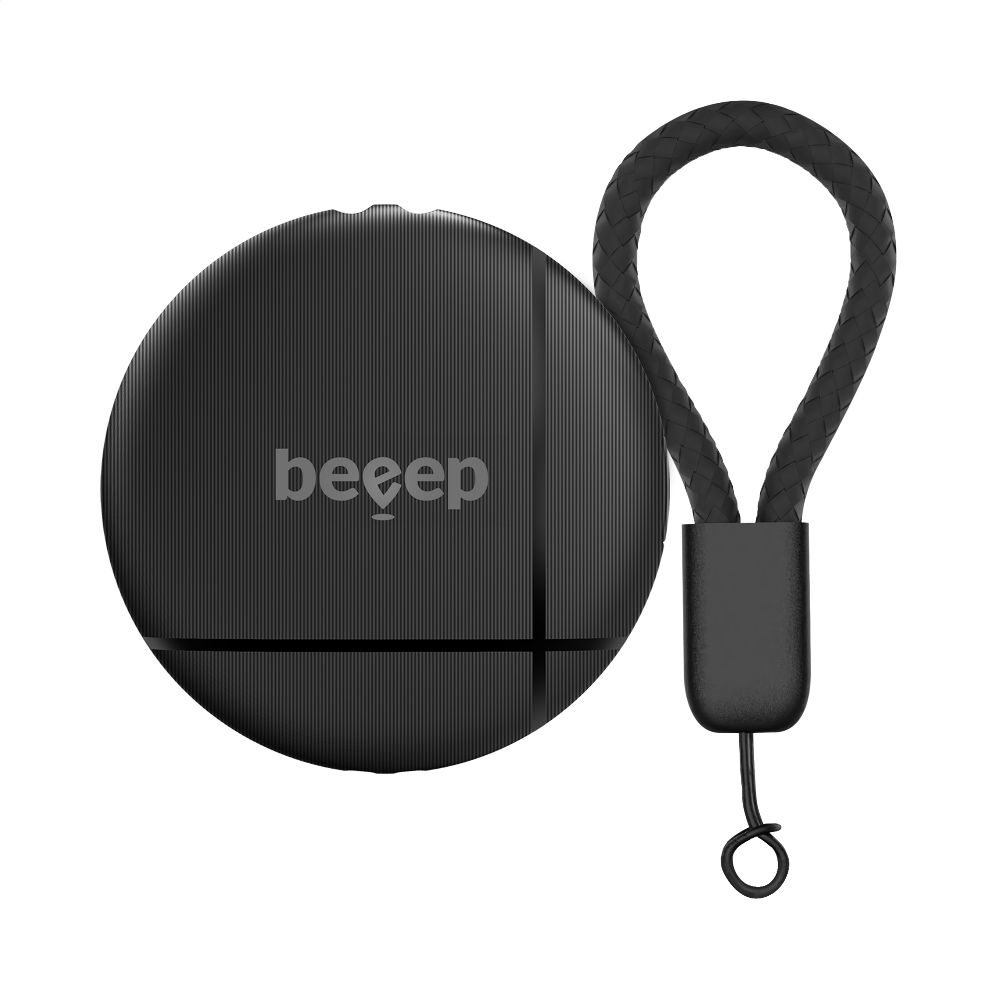 Beeep BeTag Find My Tracker Black & Keychain Black - 1 pack