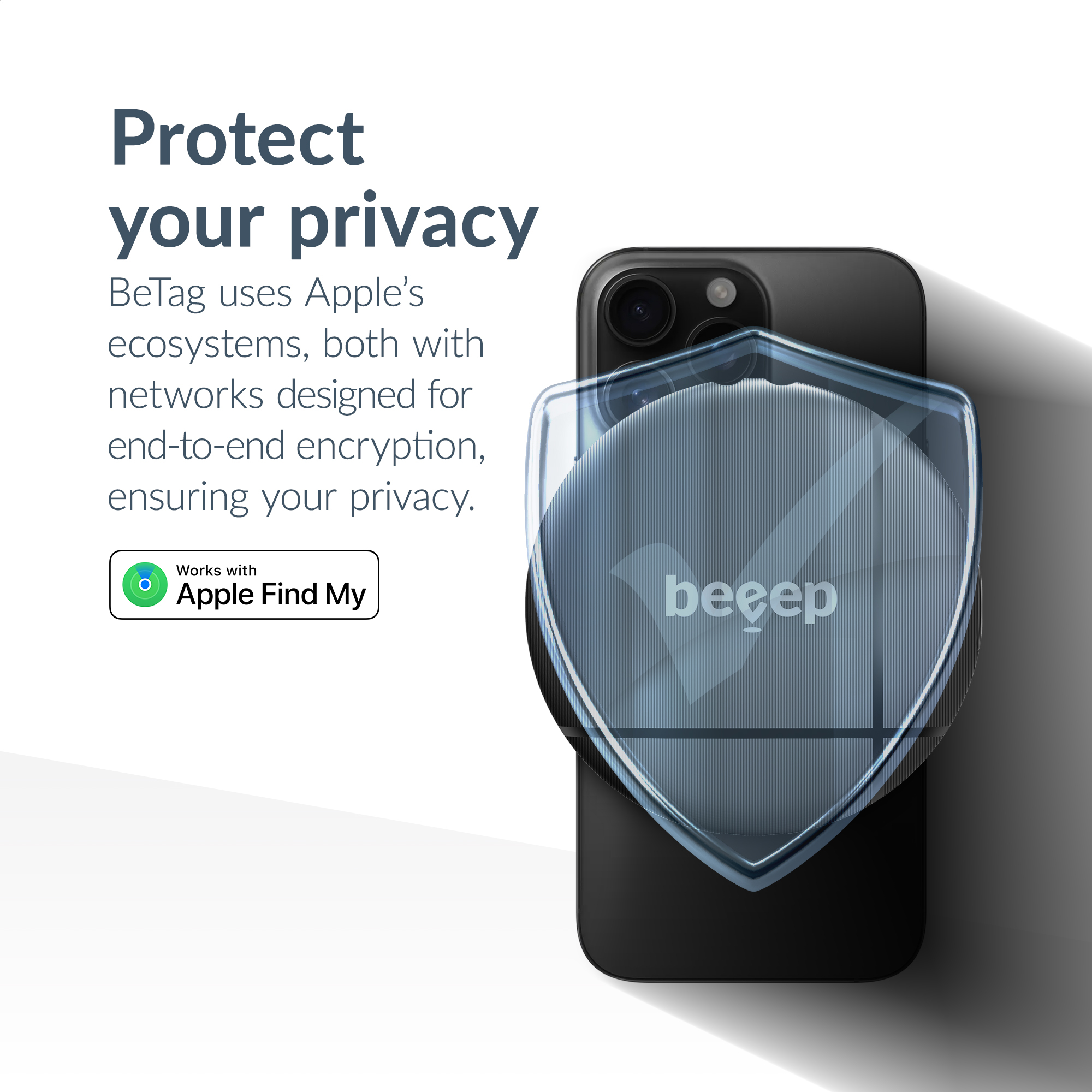 Beeep BeTag Find My Tracker Black & Keychain Black - 1 pack - Afbeelding 6