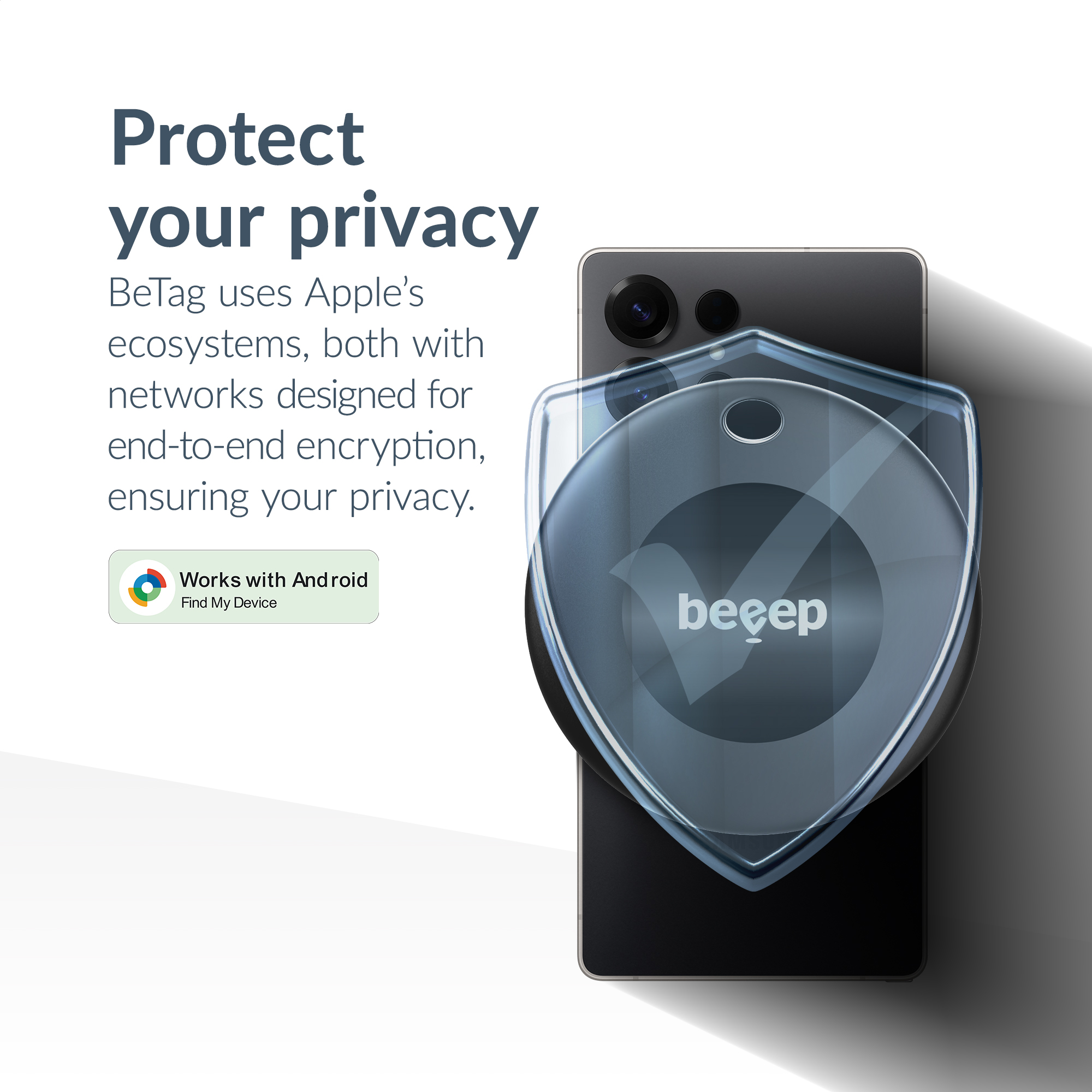 Beeep BeTag Android Tracker Black & Keychain Black - 1 pack - Afbeelding 6