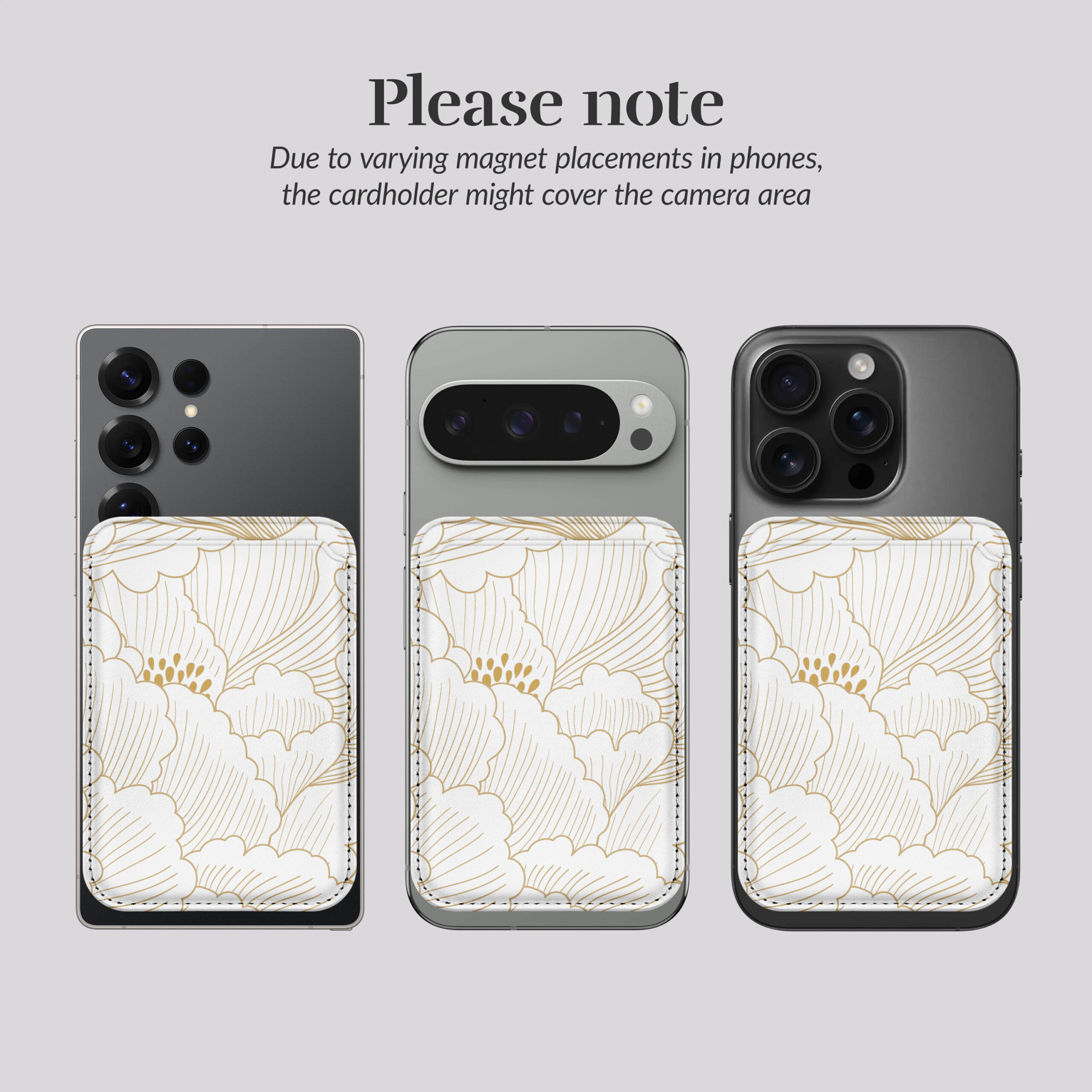 MIO Roses Magsafe Compatible White Card Holder - Afbeelding 6