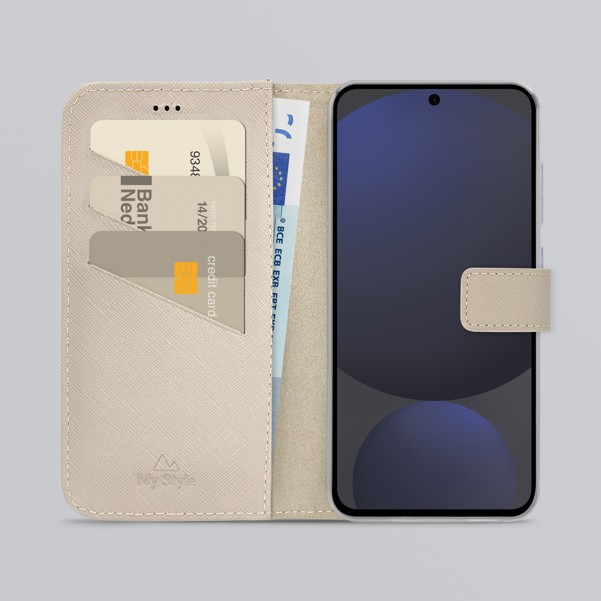 My Style Flex Wallet for Samsung Galaxy S24 FE 5G Warm Taupe