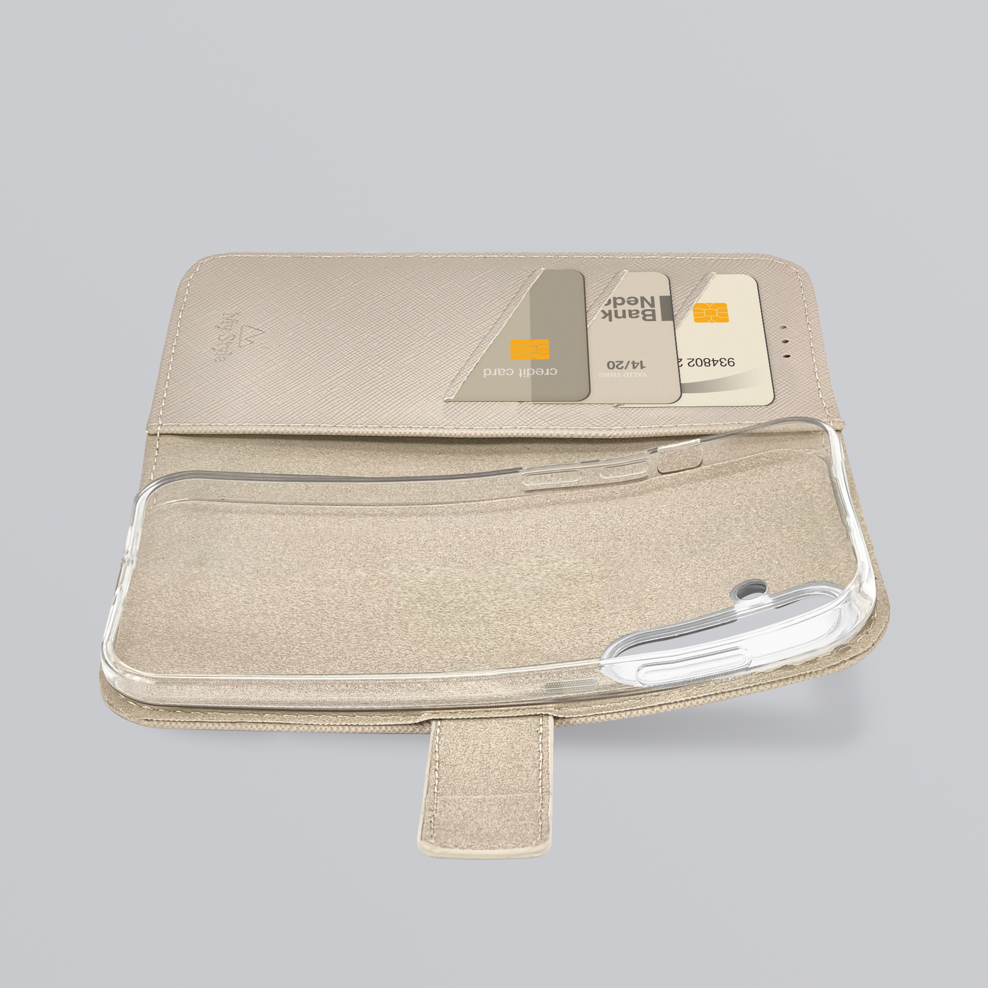 My Style Flex Wallet for Samsung Galaxy S24 FE 5G Warm Taupe - Afbeelding 2