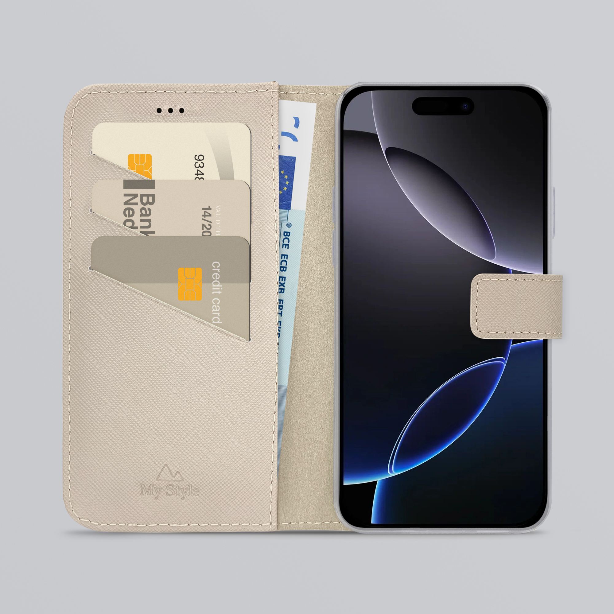 My Style Flex Wallet for Apple iPhone 16 Pro Max Warm Taupe