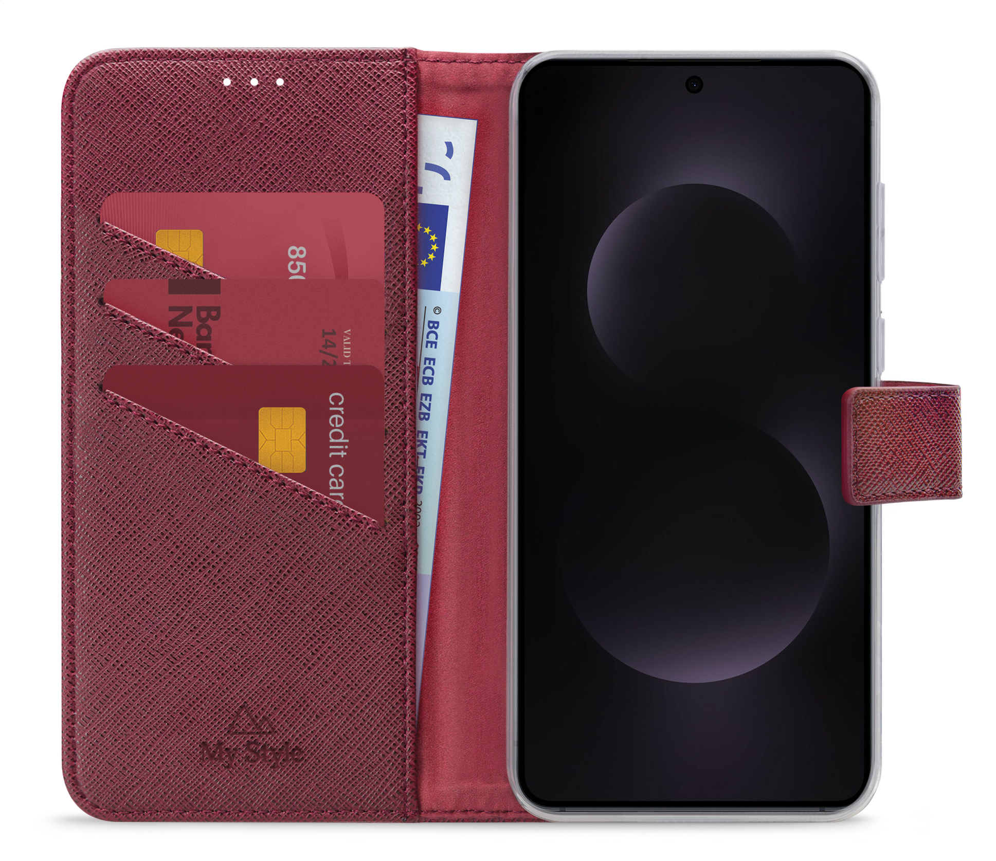 My Style Flex Wallet for Samsung Galaxy S25 Edge 5G Bordeaux - Afbeelding 2