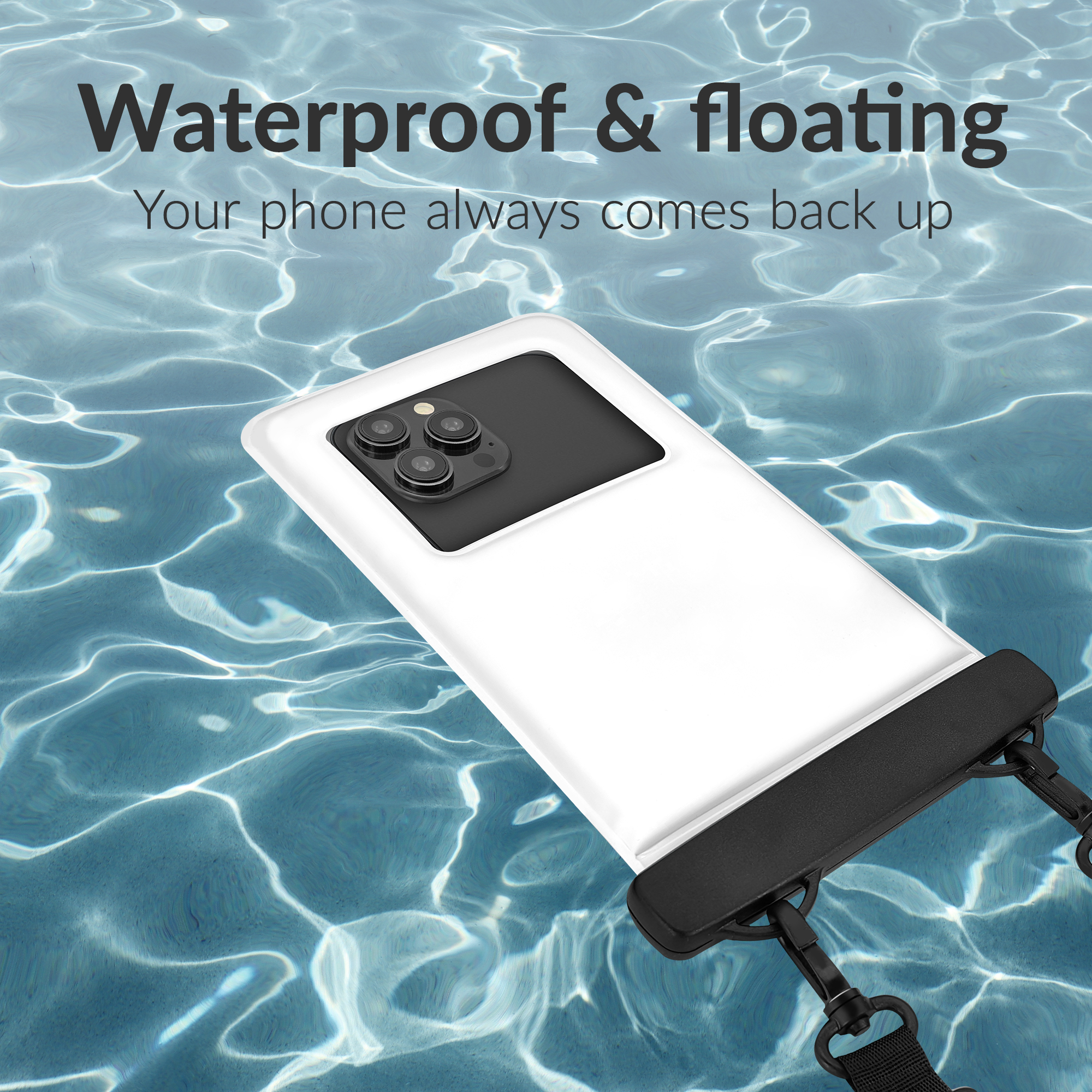 Mobilize Universal Waterproof Floating Bag incl. Lanyard White - Afbeelding 4