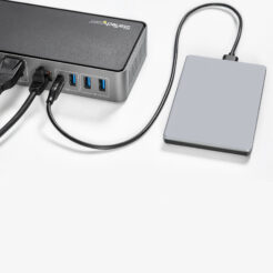 StarTech.com USB-C & USB-A Dock - Hybride Universeel Triple Monitor Laptop Docking Station DisplayPort & HDMI 4K 60Hz - 85W Power Delivery, 6x USB Hub, GbE, Audio - USB 3.1 Gen 2 10Gbps - Afbeelding 11