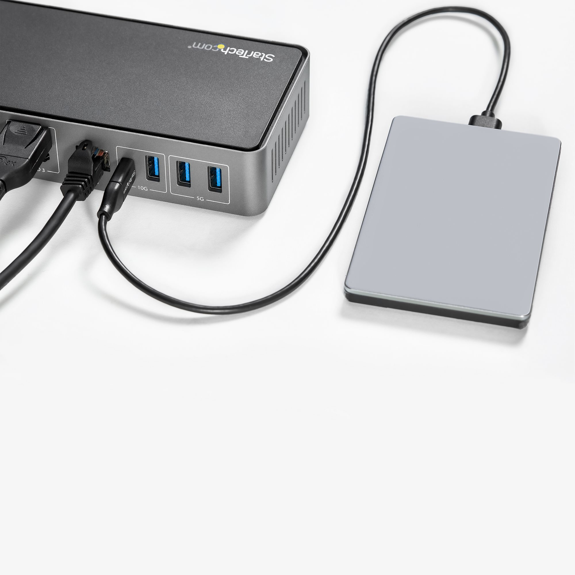 StarTech.com USB-C & USB-A Dock - Hybride Universeel Triple Monitor Laptop Docking Station DisplayPort & HDMI 4K 60Hz - 85W Power Delivery, 6x USB Hub, GbE, Audio - USB 3.1 Gen 2 10Gbps - Afbeelding 11