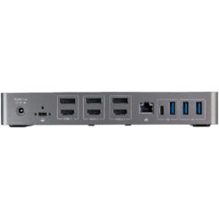 StarTech.com USB-C & USB-A Dock - Hybride Universeel Triple Monitor Laptop Docking Station DisplayPort & HDMI 4K 60Hz - 85W Power Delivery, 6x USB Hub, GbE, Audio - USB 3.1 Gen 2 10Gbps - Afbeelding 9