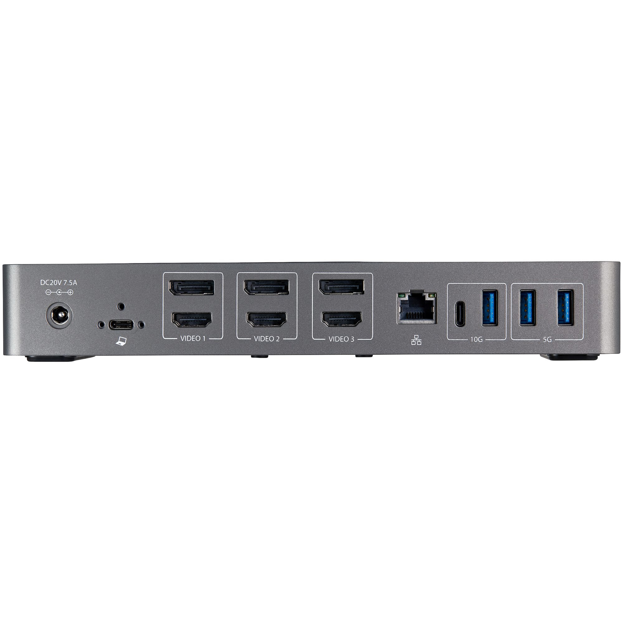 StarTech.com USB-C & USB-A Dock - Hybride Universeel Triple Monitor Laptop Docking Station DisplayPort & HDMI 4K 60Hz - 85W Power Delivery, 6x USB Hub, GbE, Audio - USB 3.1 Gen 2 10Gbps - Afbeelding 9
