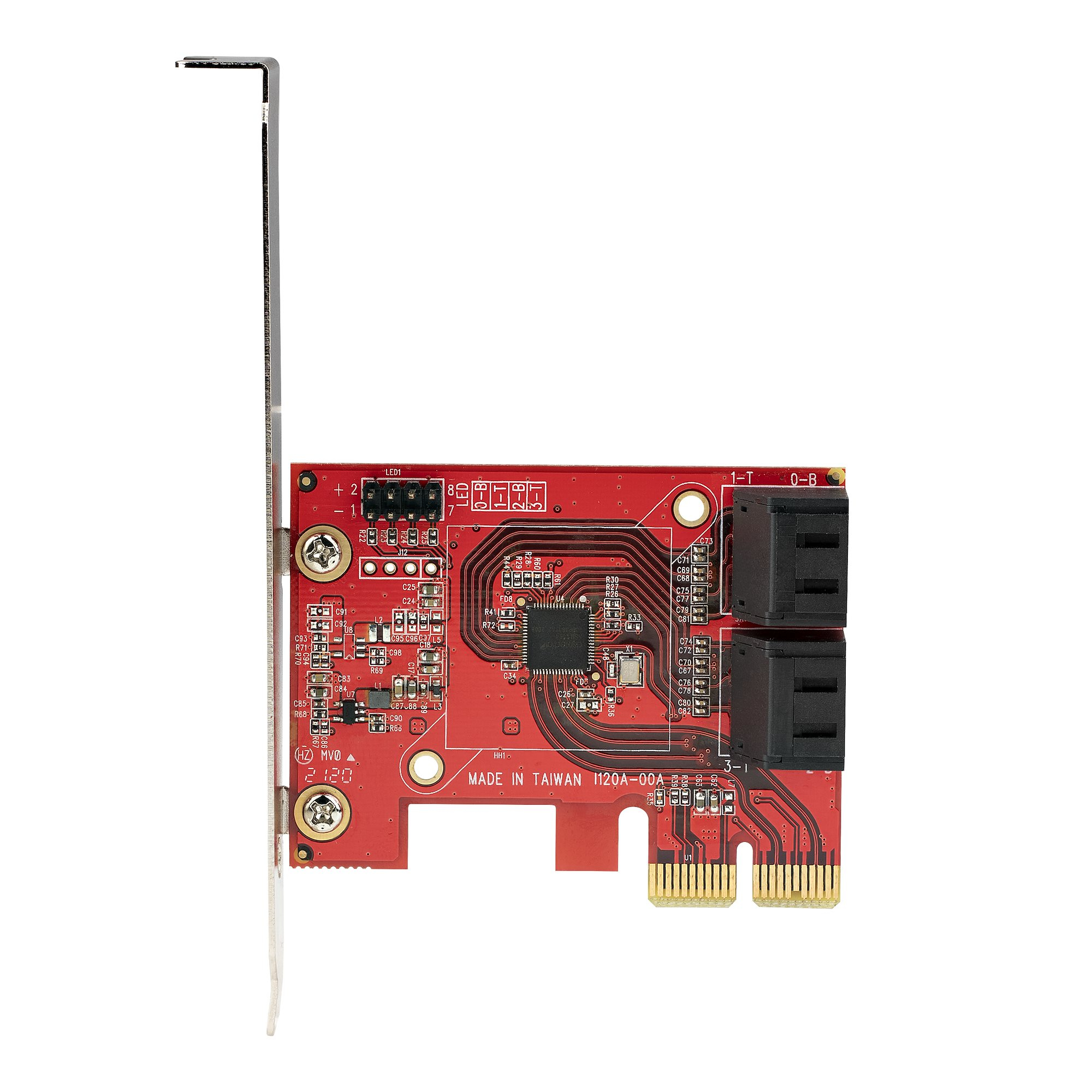 StarTech.com 4 Port SATA PCIe Kaart, PCI Express SATA Uitbreidingskaart, 6Gbps, Low/Full Profile, Stacked SATA Connectors, ASM1164 Non-Raid, PCI Express naar SATA Converter/Adapter - Afbeelding 7