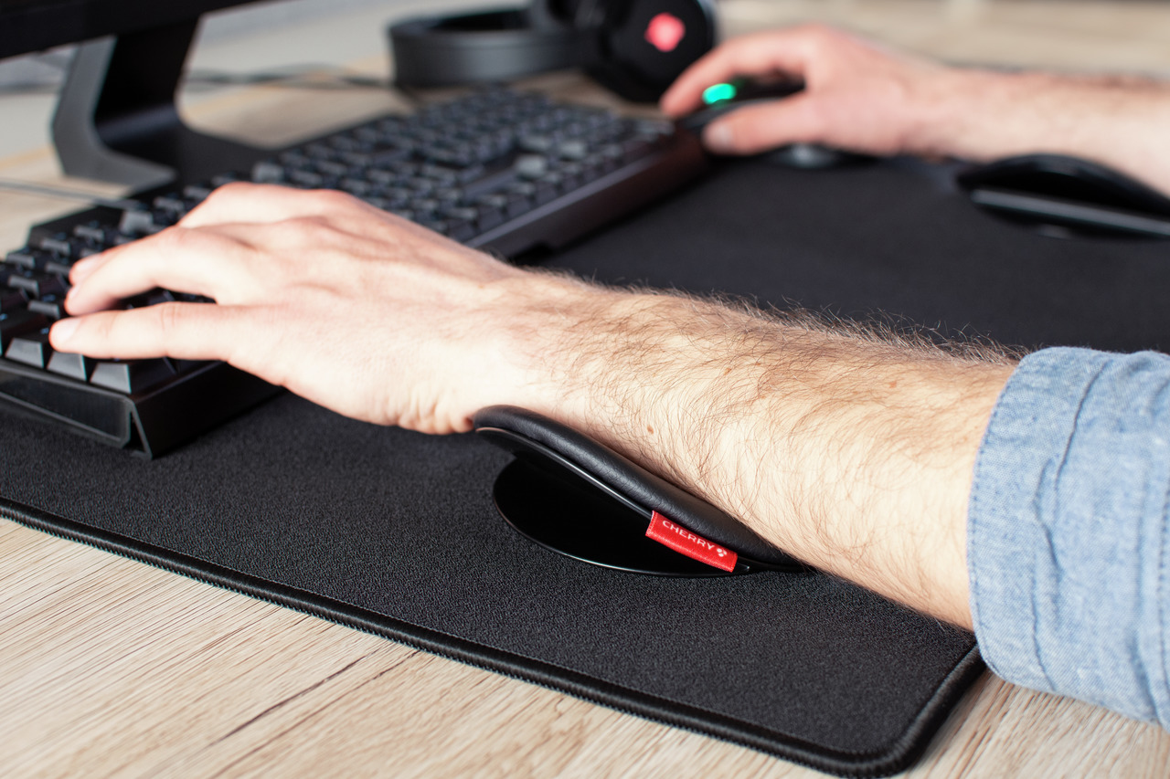 CHERRY SLIDEPAD ERGO polssteun Zwart - Afbeelding 7