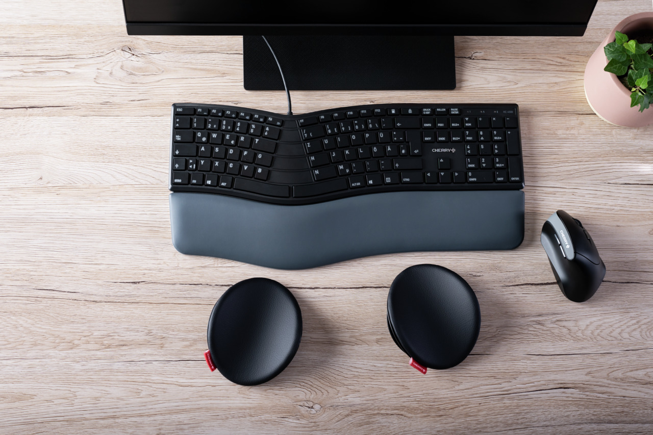 CHERRY SLIDEPAD ERGO polssteun Zwart - Afbeelding 9