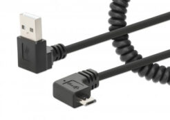 Manhattan 356237 USB-kabel 1 m USB A Micro-USB B Zwart